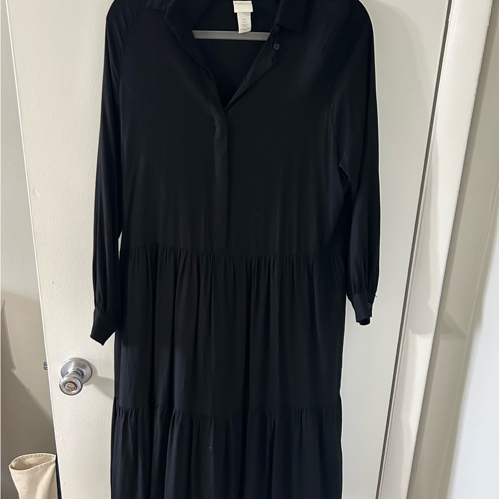 H&M Classic Black Long Sleeve Dress